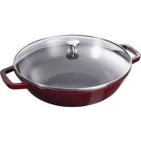 STAUB Gietijzeren wokpan - 30 cm, Grenadine