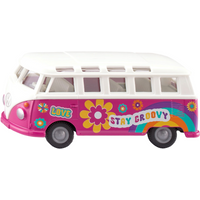 Siku VW T1 Samba bus speelgoedauto - Flowerpower editie, 15,5 cm