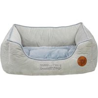 Petface Grey Cord Square Pet Bed Large
