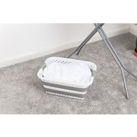 Addis 45L Collapsible Grey Laundry Basket