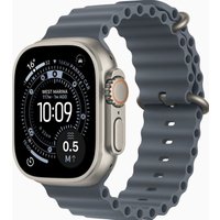 Apple Watch Ultra 3, Ocean Band, Titanium (Blauw)