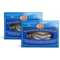 BML Black Tiger Garnalen 6/8 Met Kop En Schaal – 2 x 800 g