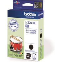 Brother LC22UBK inktcartridge 1 stuk(s) origineel hoog (XL) rendement zwart