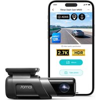 70mai Dash Cam M500, True 1944P Ultra HD Car Camera with Built-in 64GB eMMC Storage, 170° Extra Wide FOV, HDR Night Vision, Built-in GPS & Route Tracking, ADAS, App Control, No SD Card Required