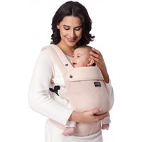 Momcozy ademende babydrager van netstof, ergonomisch ontwerp, lichtgewicht en gemakkelijk te gebruiken, voor 3,2-20 kg, verbeterde lendensteun, de hele dag comfort, handenvrij, roze, cadeaus voor mama