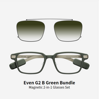 Even Realities - Even G2 B Green (Rectangular) + Clip & Pouch Green Rectangular Bundle