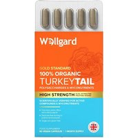Wellgard Organic Turkey Tail Mushroom Vegan Daily Wellness Support Capsules - 60 Capsules