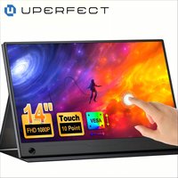 UPERFECT Portable Monitor 14" 60Hz Touchscreen Portable Monitor 100% sRGB w/VESA & Stand 180° Adjustable Ultra-Slim & Lightweight Display, Travel Second Monitor for Laptop