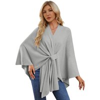 PULI Womens Shawl 0857grayF
