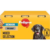 Pedigree Senior Wet Dog Food Mixed Selection in Loaf 6 x 400g Cans