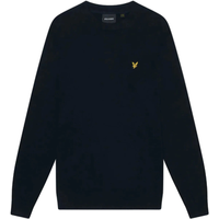 Lyle & Scott Cotton Merino Crew Neck Jumper - Dark Navy
