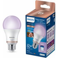Philips Smart Light Bulb LED Globe Frosted Screw E27 Full Colour & Warm/Cool Spectrum 60W