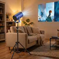 Projector with Stand Bundle-XBJ Portable Blue Projector+1.7m projector Bracket