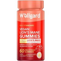 Wellgard Lion's Mane Vegan Cognitive Support Gummies Brain Function - 60 Gummies