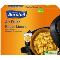 Bacofoil 20 Air Fryer Paper Liners 20cm