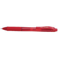 Pentel EnerGel X 0.7 Retractable Gel Pen Red Pack of 2