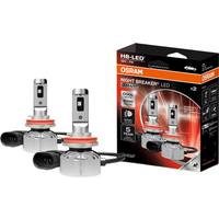 OSRAM NIGHT BREAKER LED SMART H8, straatlegale LED-nevelampen, breder nevelampenbundel, 6000 K, 2 lampen
