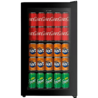Salora BCT935B vrijstaande drankkoelkast - 93 liter inhoud - glazen deur - LED-binnenverlichting - 39 dB stille werking - zwart