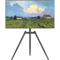 Tripod Easel TV Stand for 32-65 Inch Screen - Swivel and Height Adjustment TV Floor Stand - Max VESA 400x400mm - Max Load 35kgs - Black