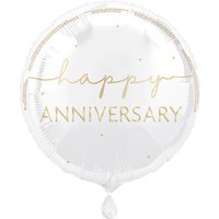 Unique Party Happy Anniversary Foil Balloon, 45cm