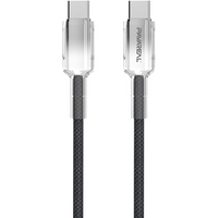 PAVAREAL Q51CTC 100 W zwarte ultrasnelle oplaadkabel geschikt voor snelladen van iPhone 15-17 serie Samsung-telefoons 1 meter
