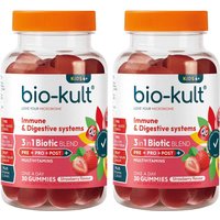 Bio-Kult Kids Daily Wellness Support Gummies Strawberry Flavour - 30 Gummies (2 Packs)