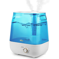 Bear 6L Top Filling Humidifier, 28 dB Ultra Quiet for Babies and Plants, 35 Hours Running Time, with Aromatherapy Tray, 360° Stretchable Steam Nozzle, Automatic Shut-Off