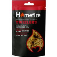 Homefire Twizlers Wood Wool Natural Firelighters 300g Pack