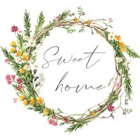 Beautiful flower door stickers, DIY door decorations,wreath