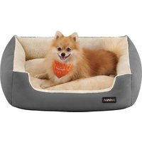 Feandrea 100% Polyester Pet Bed, 75x58x21cm, Dark Grey