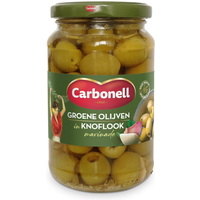 Carbonell Groene Olijven Knoflook Marinade - 340 g
