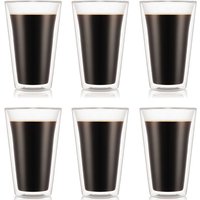 Bodum CANTEEN - Set of 6 Glasses 0.4L - Double Wall - Large