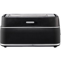 Morphy Richards Britse Signature-serie broodrooster voor thuisgebruik voor 4 sneetjes, ontwerp met twee sleuven, antislipvoet, 1800 W, zwart, model: MUC-TSL2TB