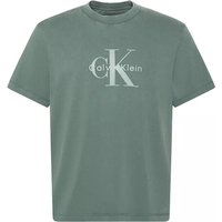 Calvin Klein Men's Washed Cotton Monogram T-Shirt - Mallard Green