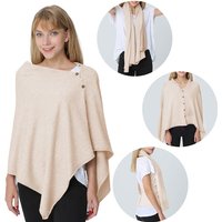 PULI Womens Shawl 44044 beigeF