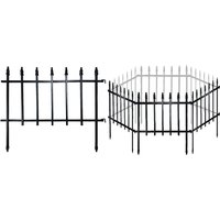 Metal Decorative Garden Fence 57cm Wide x 45cm High 5PCS