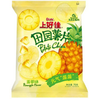 Oishi Vibrant Ananas Aardappelchips (Grote verpakking) 70 g