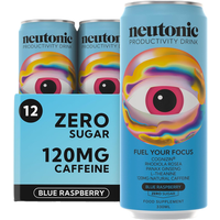 Neutonic Energy Drink Blue Raspberry Flavour Focus Support Multipack - 12 x 330ml
