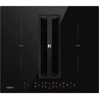 Ciarra ONE 59 cm inductiekookplaat-combinatie met afzuigkap met geïntegreerde Plasma⁺-luchtreiniging, 4 kookzones met Boost en Flex Zone, model CBBEH594BBFF (Installatiekit apart verkrijgbaar)