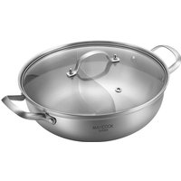Maxcook 3-Lagen 304 Rvs Dubbele Smaak Hotpot - Met Glasdeksel - 30cm