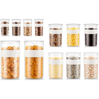 Bodum PRESSO Food Storage Containers 4 x 0.25 / 3 x 0.6 / 3 x 1L / 2 x 2L - White