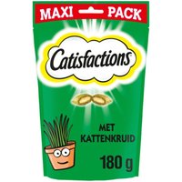 Catisfactions Kattensnack Kattenkruid Maxipak 180 g