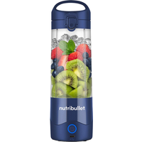 Nutribullet Portable 475 ml personal blender - Marineblauw - Oplaadbare batterij - USB-C-opladen - 20 minuten gebruiksduur - Voor smoothies onderweg