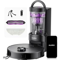Eureka E20 Evo Plus Robot Vacuum Cleaner with Mop, 10,000Pa Suction Power, Anti Tangle Roller, LDS Navigation, Black - NERE20EVOPLUSBK