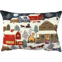 Cuscino paesaggio innevato cm33x48