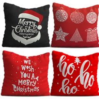 Set 4 cuscini buon Natale