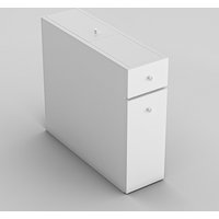 Mobile da bagno con cassetti 20x55x60 cm bianco Calencia