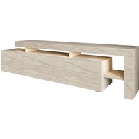 Porta TV con led effetto pietra 192x37x53 cm Beliz
