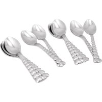 Set 12 cucchiai acciaio inox manico cuori