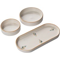 Servizio 14 piatti in ceramica decorata